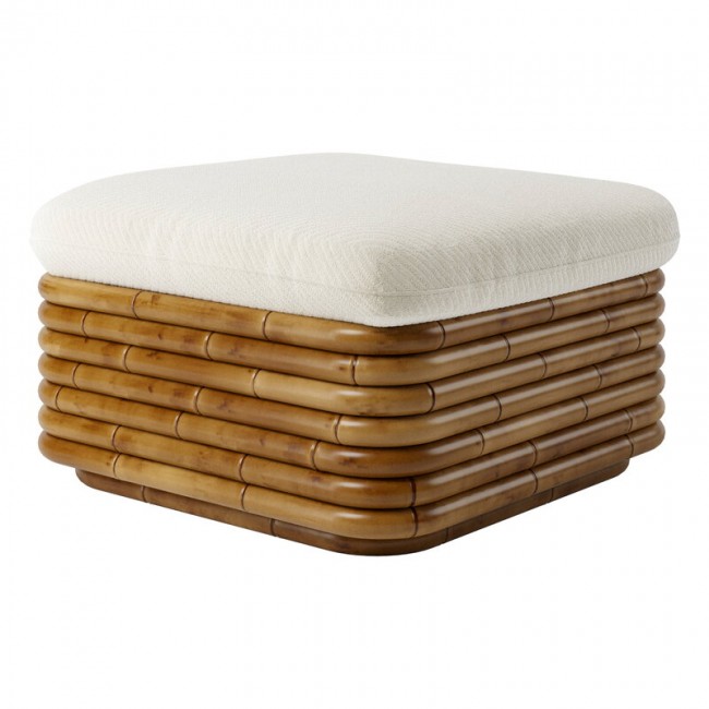 GUBI 구비 Bohemian 72 ottoman rattan - Diagonal Boucle 007 GB10105751