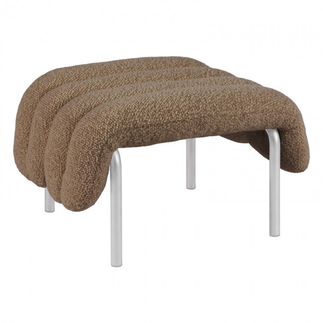 Hem Puffy ottoman sawdust boucle - 스테인리스 스틸 HE20304