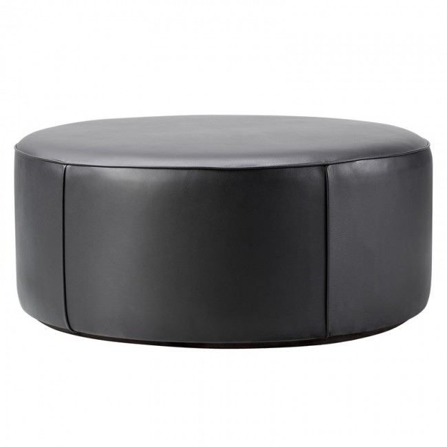 FREDERICIA 프레데리시아 모노 pouf 90 cm 블랙 leather FRE7425-OMNI-BLACK-301