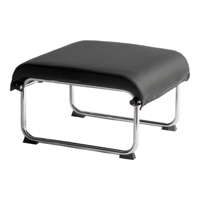 Yrjoe Kukkapuro Remmi ottoman 크롬 - 블랙 leather MOD-38YRKUREKRNMU