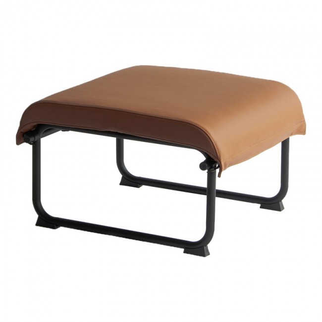 Yrjoe Kukkapuro Remmi ottoman 블랙 - 코냑 leather MOD-38YRKUREMUNRU