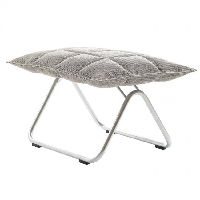 Woodnotes K ottoman narrow 크롬 tubular STONE/블랙 WN46013-256159