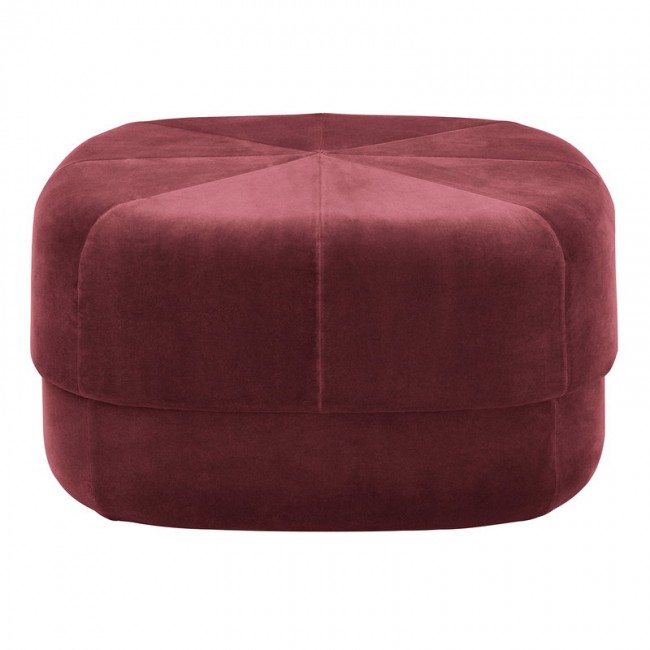 NORMANN COPENHAGEN 노만코펜하겐 Circus pouf 라지 다크 red velour NC601077