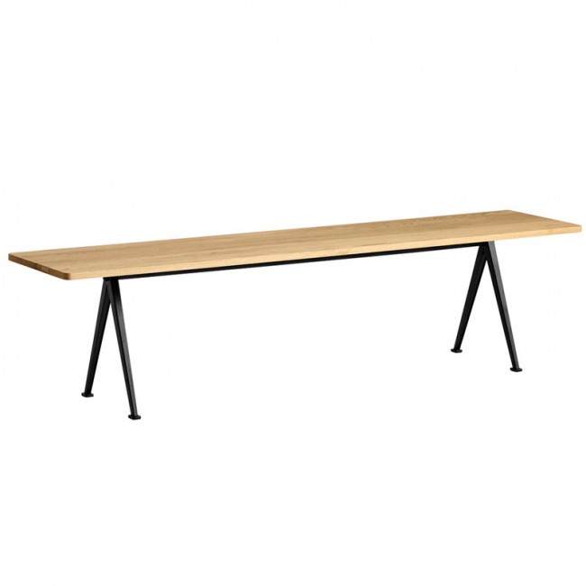HAY 헤이 Pyrami_d bench 12 블랙 - 래커 oak HA195787-CL