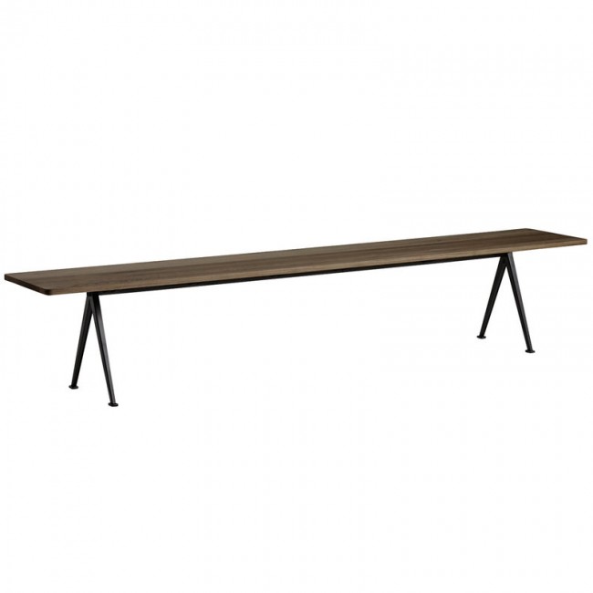 HAY 헤이 Pyrami_d bench 12 블랙 - 스모크 oak HA195831-SM