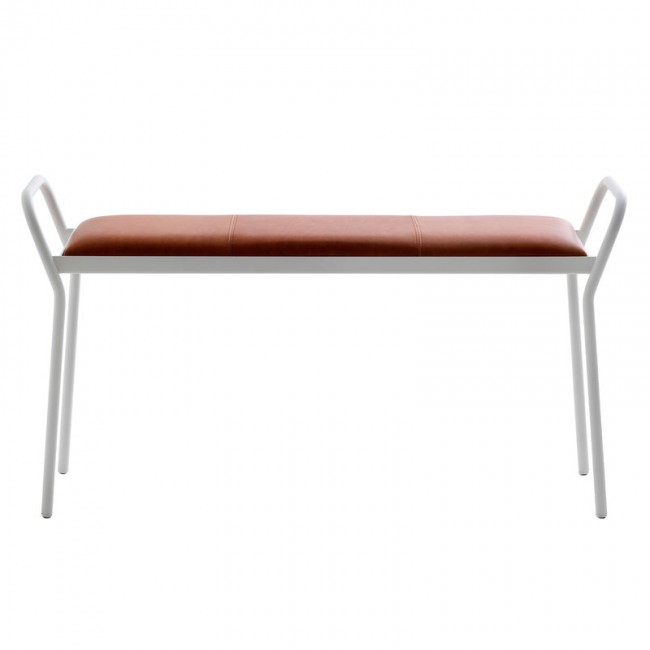 MAZE 메이즈 Anytwo bench 화이트 - vintage 코냑 MZ407513