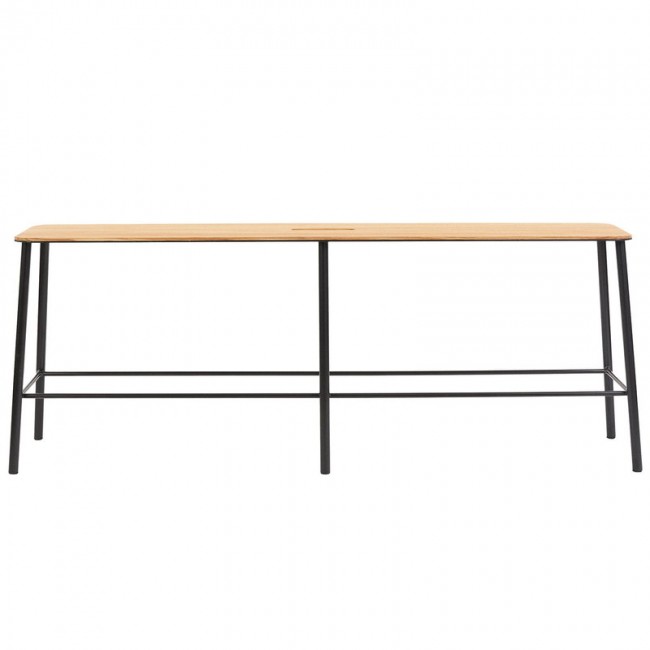 FRAMA 프라마 Adam bench 120 cm oak - 매트 블랙 FR6040