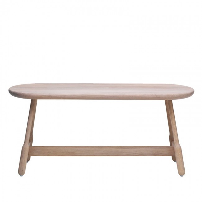 Massproductions Albert bench 화이트 oiled oak MRAL-0411300