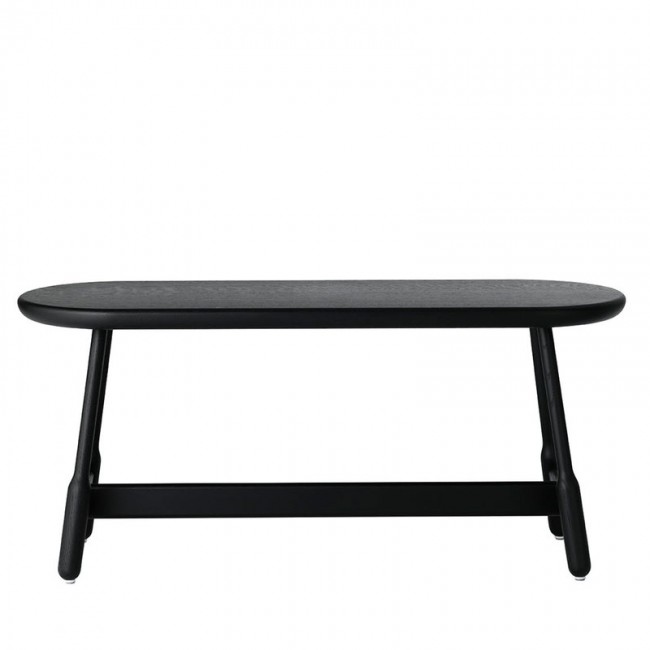Massproductions Albert bench 블랙 stained oak MRAL-0410900