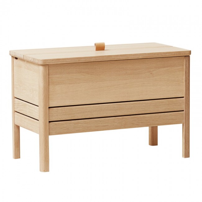 FORM & REFINE 폼앤리파인 A Line storage bench 68 cm 화이트 oak FAR2131