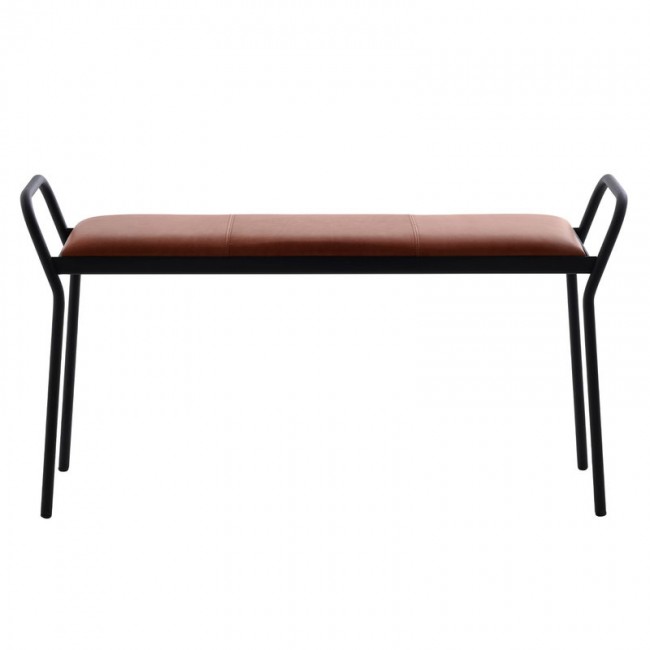 MAZE 메이즈 Anytwo bench 블랙 - vintage 코냑 MZ407512