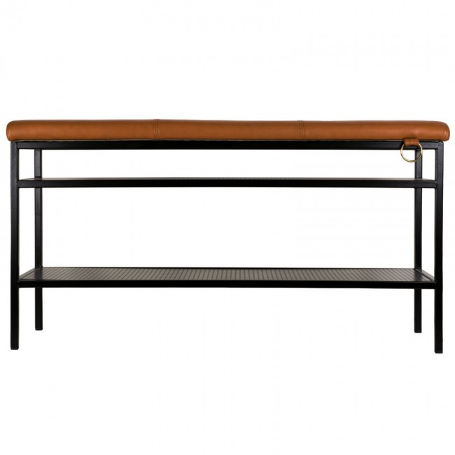 MAZE 메이즈 Nancy bench 블랙 - 코냑 MZ407612