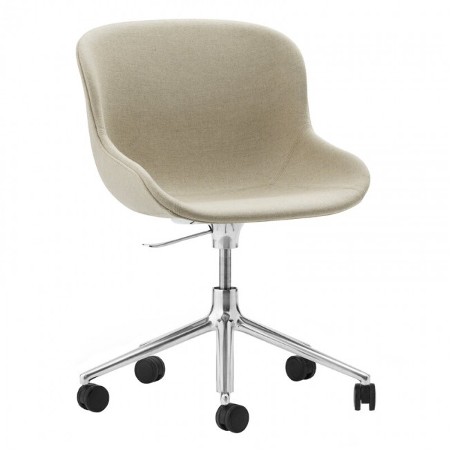 NORMANN COPENHAGEN 노만코펜하겐 Hyg 의자 with 5 wheels swivel aluminium - Main Line Flax 20 NC604024-MLF20