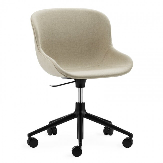 NORMANN COPENHAGEN 노만코펜하겐 Hyg 의자 with 5 wheels swivel 블랙 - Main Line Flax 20 NC604027-MLF20