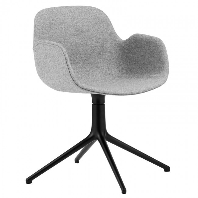 NORMANN COPENHAGEN 노만코펜하겐 Form Swivel 4L 암체어 블랙 - Synergy 16 NC1400991-LDS16