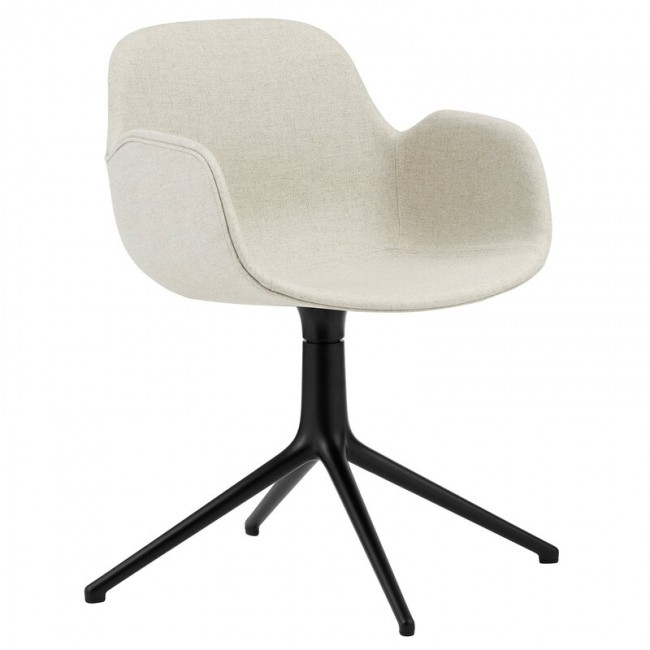 NORMANN COPENHAGEN 노만코펜하겐 Form Swivel 4L 암체어 블랙 - Main Line Flax 20 NC1400990-MLF20