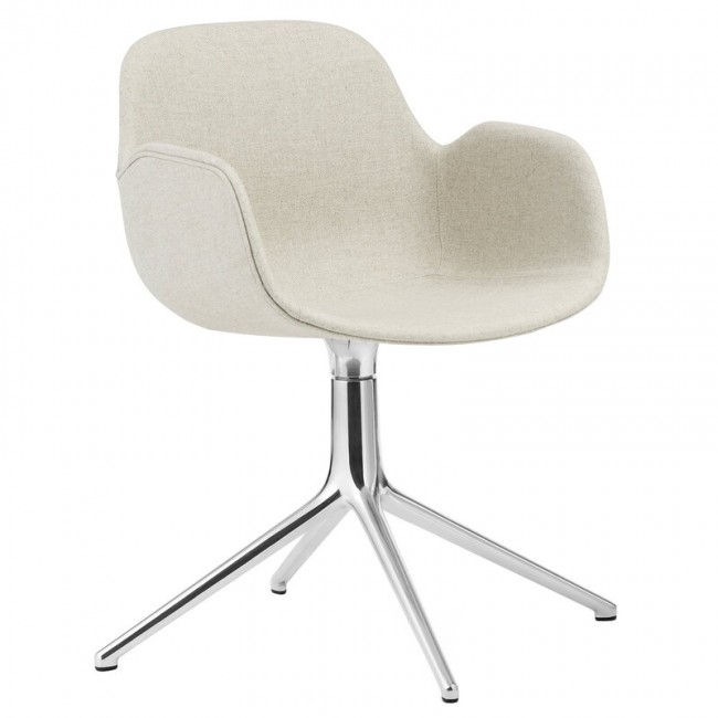 NORMANN COPENHAGEN 노만코펜하겐 Form Swivel 4L 암체어 aluminium - Main Line Flax 20 NC1400988-MLF20