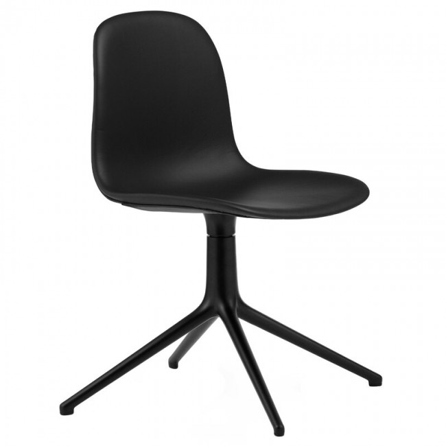 NORMANN COPENHAGEN 노만코펜하겐 Form Swivel 4L 의자 블랙 - leather Ultra NC1351025-41599