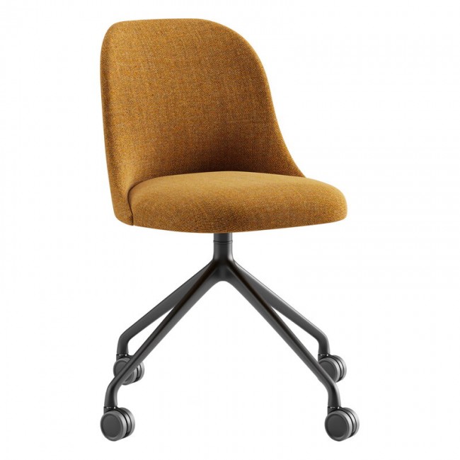 Viccarbe Aleta 의자 pyrami_d casters base 블랙 - Remix 433 VC-ALSIPIRU-RE433Q