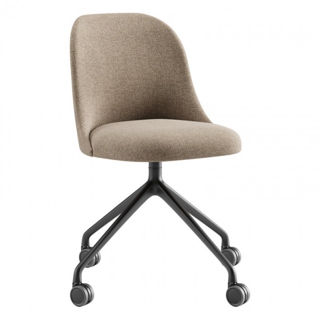 Viccarbe Aleta 의자 pyrami_d casters base 블랙 - Gaudi 11 VC-ALSIPIRU-GA11Q