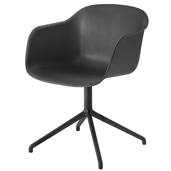 MUUTO 무토 Fiber 암체어 swivel base 블랙 MU98003