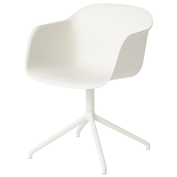 MUUTO 무토 Fiber 암체어 swivel base 네츄럴 화이트 - MU98008