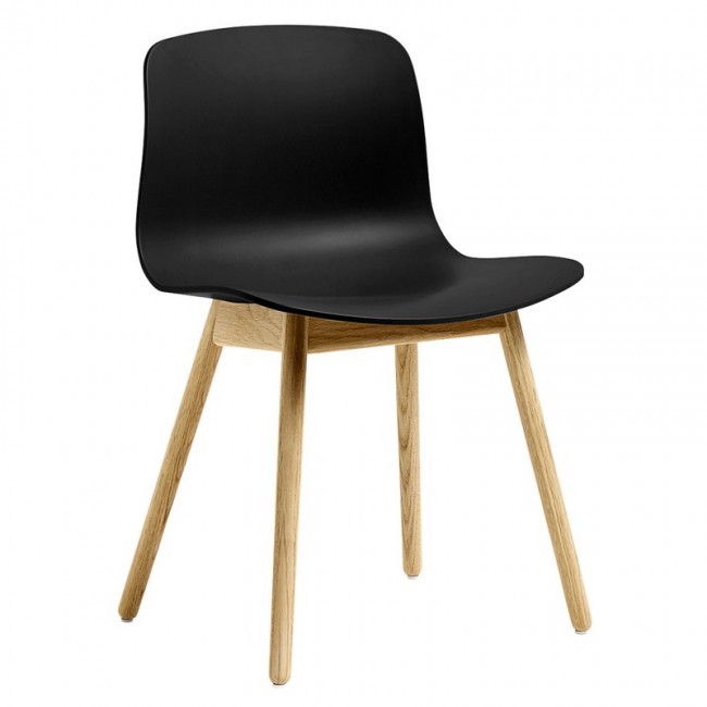 HAY 헤이 About A 의자 AAC12 Eco 래커 oak - 블랙 HAAAC12-ECO-B-WBLO