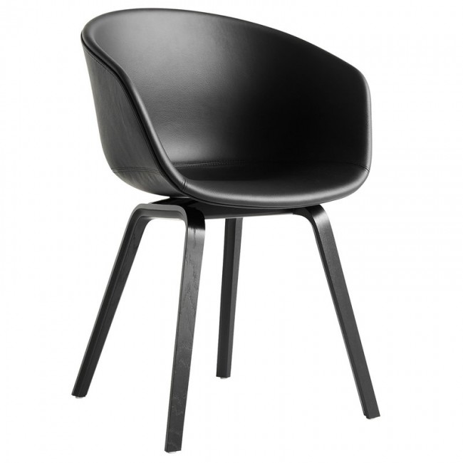 HAY 헤이 About A 의자 AAC23 블랙 oak - leather HA255891-SIE-SI1001