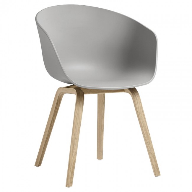 HAY 헤이 About A 의자 AAC22 래커 oak - concrete grey HA255802