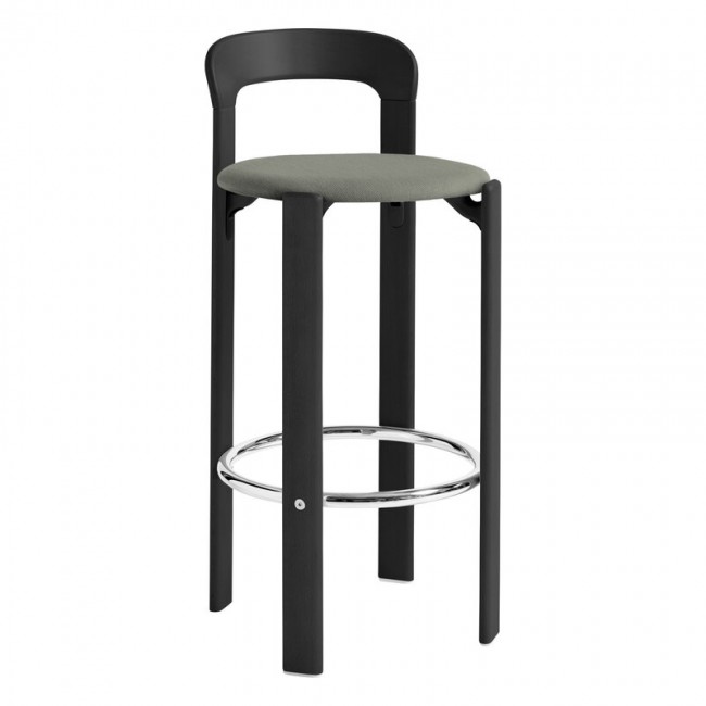 HAY 헤이 Rey bar 의자 75 cm 딥 블랙 - grey Steelcut 트리오 124 HA945377