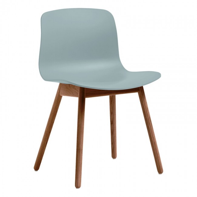 HAY 헤이 About A 의자 AAC12 래커 walnut - dusty 블루 HA943322