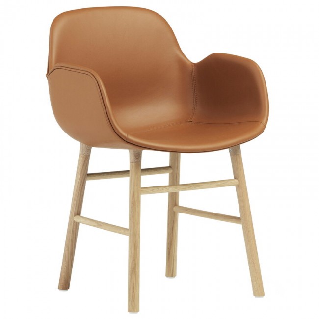 NORMANN COPENHAGEN 노만코펜하겐 Form 암체어 oak - brandy leather Ultra NC1360550-41574