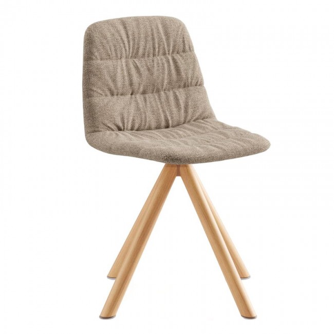 Viccarbe Maarten 의자 wooden swivel base matt oak - Gaudi 11 VC-MAAM-GA11Q