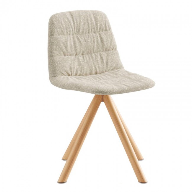 Viccarbe Maarten 의자 wooden swivel base matt oak - Gaudi 05 VC-MAAM-GA05Q