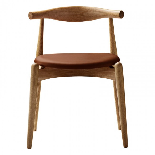 CARL HANSEN & SU00F8N CH20 엘보우 체어 오일 오크 - 코냑 레더 또르 307 Carl Hansen & Su00f8n CH20 Elbow chair  oiled oak - cognac leather Thor 307 02779