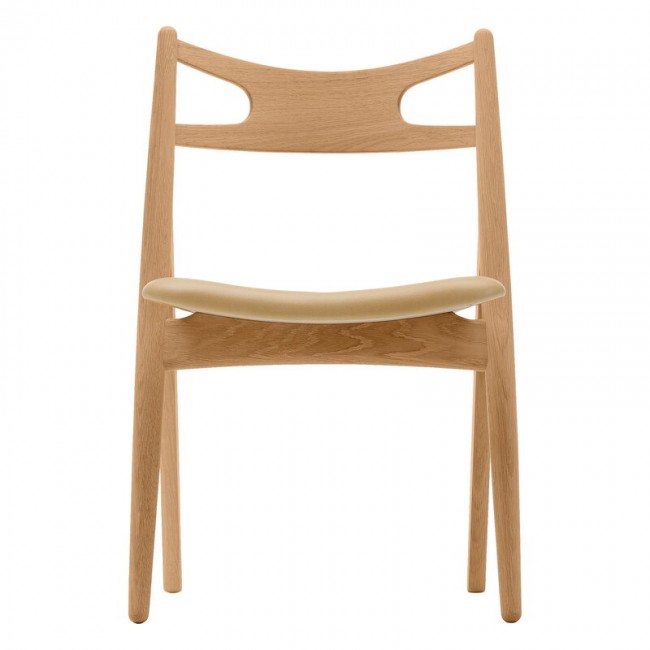 CARL HANSEN & SU00F8N CH29P 체어 의자 오일 오크 - nude 레더 또르 325 Carl Hansen & Su00f8n CH29P chair  oiled oak - nude leather Thor 325 02777