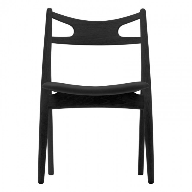 CARL HANSEN & SU00F8N CH29P 체어 의자 블랙 오크- 블랙 래더 로크 7150 Carl Hansen & Su00f8n CH29P chair  black oak- black leather Loke 7150 02776