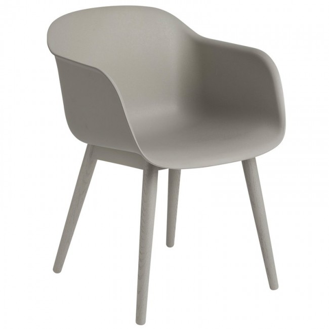 MUUTO 무토 Fiber 암체어 wood base grey MU50689