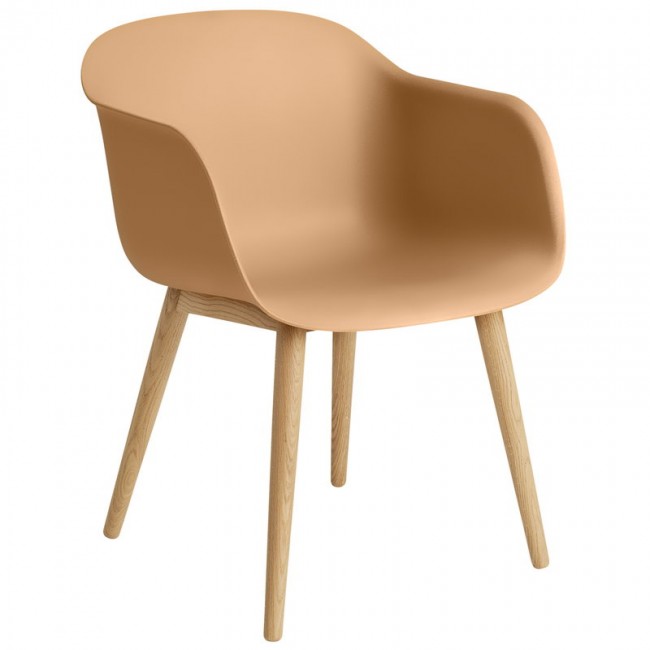 MUUTO 무토 Fiber 암체어 wood base ochre - oak MU50692