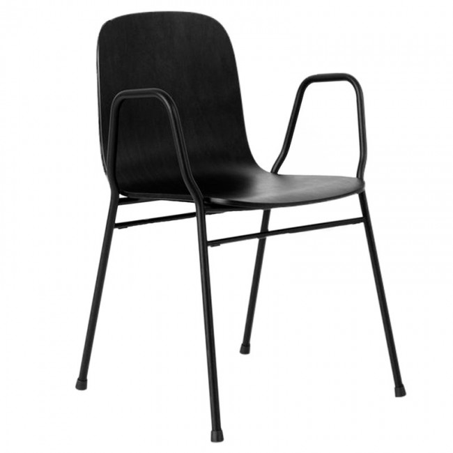 Hem Touchwood 암체어 블랙 - steel HE20131