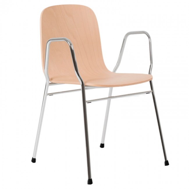 Hem Touchwood 암체어 네츄럴 beech - 크롬 HE20140