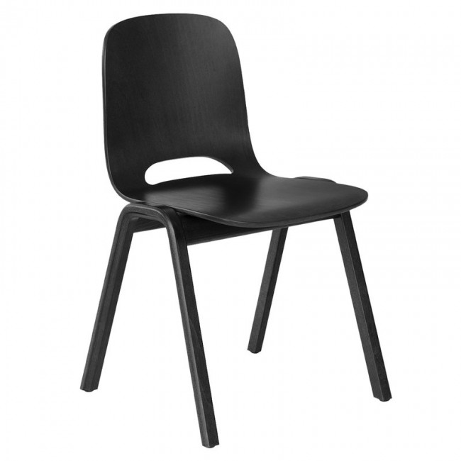 Hem Touchwood 의자 블랙 stained beech HE30090