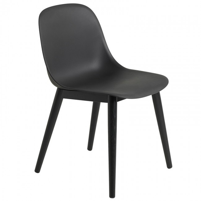 MUUTO 무토 Fiber 암체어 wood base 블랙 MU50572