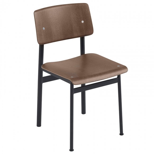 MUUTO 무토 Loft 의자 블랙 - stained 다크 brown MU30266