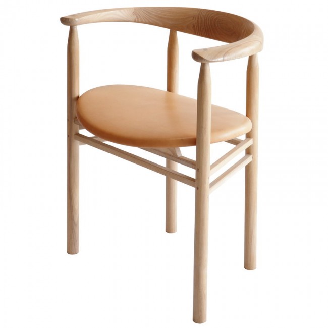 Nikari Linea RMT6 의자 ash - nude leather NI-RMT6-A-L2-NUDE