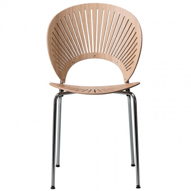 FREDERICIA 프레데리시아 Trinidad 의자 래커 oak - 크롬 FRE3398-LO-CHR