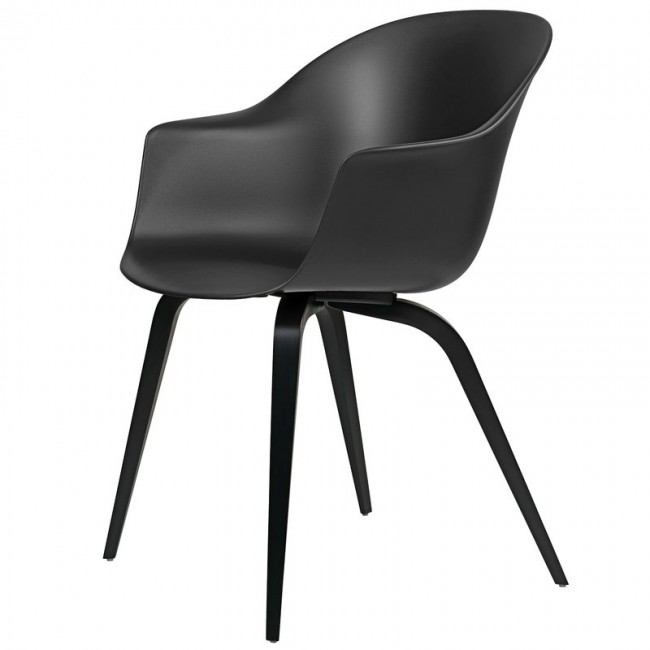 GUBI 구비 Bat 의자 블랙 - beech base GB10024833