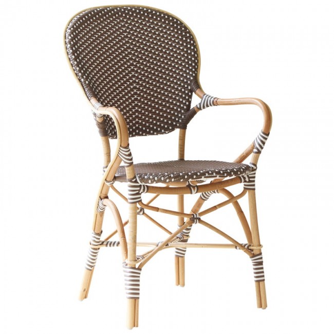 Sika-Design Isabell 암체어 cappucino SS9181-WHCP