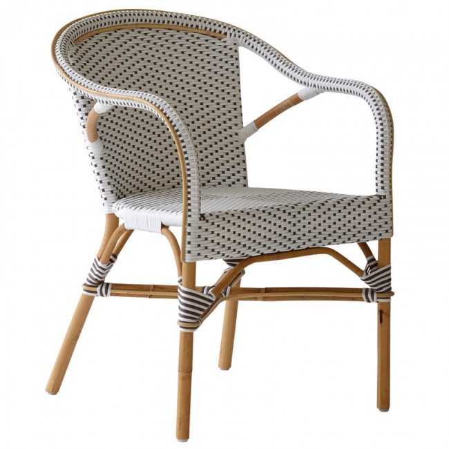 Sika-Design Madeleine 암체어 화이트 SS9187-CPWH
