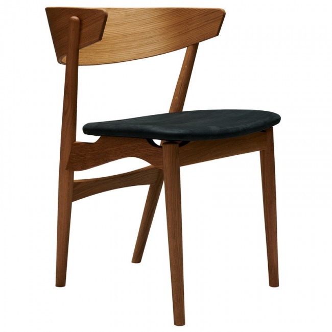 Sibast No 7 의자 oak- 앤트러사이트 leather SBNO7DC-OO-DUNES21003